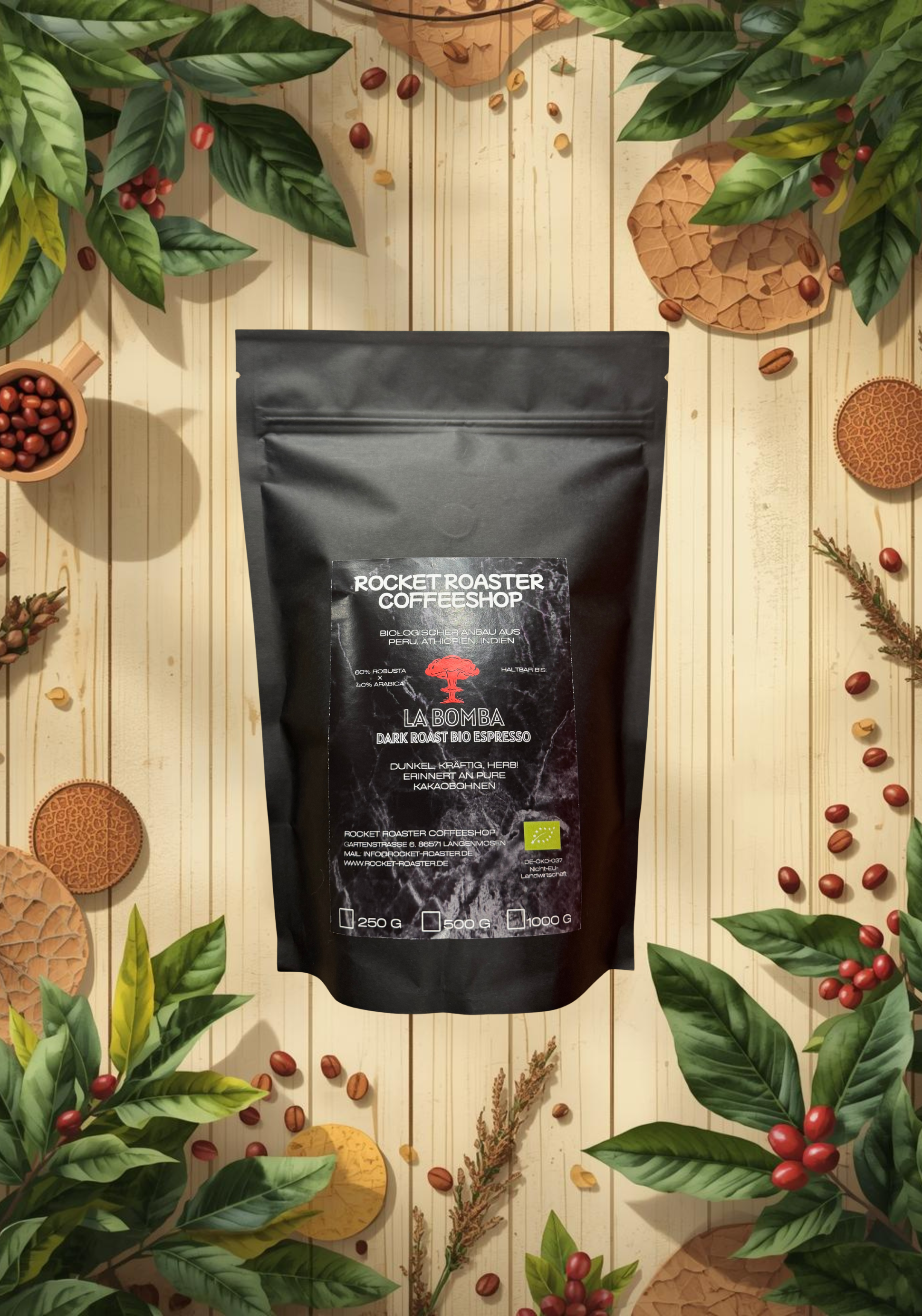 La Bomba Dark Roast Bio Espresso