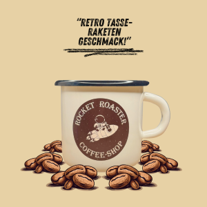 Rocket Roaster Retro Tasse